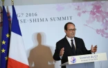 François Hollande lors d'une conférence de presse au G7 le 27 mai 2016 à Shima au Japon
