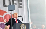 Donald Trump participe à la "Marche pour la vie" à Washington, une première pour un président américain en exercice 