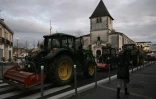 Des agriculteurs de la Coordination rurale se sont rassemblés devant  la mairie de Pessac, le 19 novembre 2024 pour protester contre le Mercosur