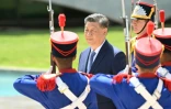 Le président chinois Xi Jinping au palais Planalto à Brasilia le 20 novembre 2024
