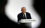 Le Premier ministre François Bayrou s'exprime lors d'une conférence de presse à Paris, le 25 août 2025