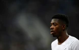 L'attaquant de l'équipe de France Ousmane Dembélé lors du match amical face à la Russie, le 27 mars 2018 à Saint-Pétersbourg