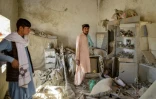 Après une frappe pakistanaise à Spin Boldak, dans le sud de l'Afghanistan, le 15 octobre 2025
