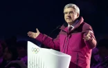 Thomas Bach, président du Comité international olympique, prononçe un discours lors de la cérémonie d'ouverture des Jeux olympiques de la jeunesse d'hiver de Gangwon 2024, à Gangwon (Corée du Sud), le 19 janvier 2024