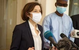 La ministre française des Armées, Florence Parly, le 1er avril à Bamako, au Mali 