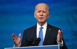 Joe Biden s'exprimant le 14 décembre 2020 à Wilmington, dans le Delaware