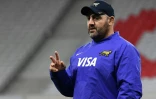 Le sélectionneur de l'Argentine Mario Ledesma supervise l'entraînement de son équipe à Lille, le 16 novembre 2018