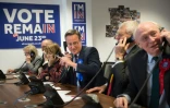 David Cameron lors de la campagne pour le référendum, le 14 avril 2016 à Londres