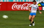 Le Colombien James Rodriguez, le 8 novembre 2016 à Barranquilla lors d'une séance d'entraînement à la veille du match face au Chili