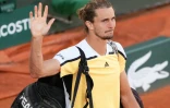 L'Allemand Alexander Zverev battu en finale de Roland-Garros par Carlos Alcaraz, le 9 juin 2024 Ă Paris