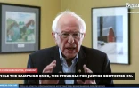 Bernie Sanders lors de l'annonce de son retrait de la campagne présidentielle américaine, le 8 avril 2020
