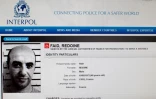 Reproduction de la fiche de Redoine Faïd sur le site d'Interpol, à Paris le 15 avril 2013