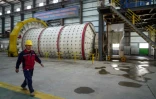 Une installation de traitement d'antimoine de l'entreprise Talco Gold, à la mine de Saritag, dans l'ouest du Tadjikistan, le 26 août 2025
