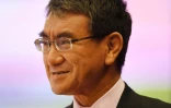Le ministre japonais des Affaires étrangères, Taro Kono, lors d'un sommet de l'Association des nations d'Asie du Sud-Est (ASEAN) à Bangkok, le 1er août 2019