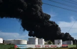 Un incendie dans un dépôt pétrolier frappé par la foudre à 100 km de La Havane à Cuba le 6 août 2022