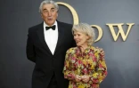 L'acteur britannique Jim Carter et sa femme, l'actrice britannique Imelda Staunton avant la première mondiale de "Downton Abbey" à Londres, le 9 septembre 2019.