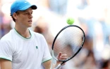 L'Italien Jannik Sinner à l'entraînement le 23 août 2024, à l'USTA Billie Jean King National Tennis Center, à New York