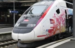 L'Océane, le nouveau TGV qui reliera Bordeaux à Paris, lors de son inauguration à Bordeaux, le 11 décembre 2016
