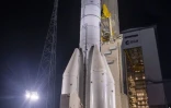 Vue de la fusée européenne Ariane 6, à Kourou, en Guyane, diffusée par ArianeGroup le 23 novembre 2023