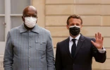 Le président Emmanuel Macron reçoit son homologue burkinabè Roch Marc Christian Kaboré, le 17 mai 2021 à l'Elysée, à Paris