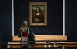 La salle du musée du Louvre le 23 juin 2020 où est exposée la  "Mona Lisa" de Léonard de Vinci