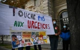 Manifestation contre la fermeture des urgences de l'Hôtel Dieu à Paris le 6 novembre 2020