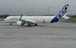 Un Airbus A321 neo sur le tarmacde l'aéroport du Bourget, près de Paris, le 13 février 2018