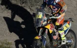 L'Australien Toby Price au guidon de sa KTM lors de la 9e étape du Dakar, le 12 janvier 2016 à Belen en Argentine
