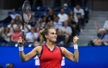 La Bélarusse Aryna Sabalenka atteint pour la première fois le dernier carré de l'US Open en battant la Tchèque Barbora Krejcikova, le 7 septembre 2021