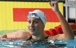 La Française Charlotte Bonnet, sacrée championne d'Europe du 200 m, à Glasgow le 6 août 2018