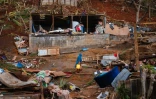 Le village détruit de Bouyouni, à Mayotte, le 19 décembre 2024