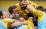Les joueurs de La Rochelle ont surclassé les Anglais de Sale en Coupe d'Europe au stade Marcel-Deflandre, le 10 avril 2021