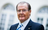 L'acteur Roger Moore qui a incarné James Bond le 23 mai 2017 à Aachen