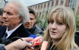 Cécile Bourgeon et son Gilles-Jean Portejoie pendant les recherches après la disparition de la petite Fiona, le 16 mai 2013 à Clermont Ferrand