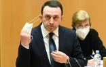 Le nouveau Premier ministre géorgien Irakli Garibachvili au Parlement, le 22 février 2021 à Tbilissi, en Géorgie