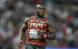 Le Kényan Ferdinand Omanyala lors des séries du 100 m des Mondiaux de Budapest, le 19 août 2023