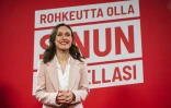 Sanna Marin à la suite des élections législatives finlandaises, le 2 avril 2023 à Helsinki