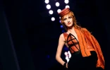 Un modèle créé par Jean-Paul Gaultier, pour la collection printemps-été 2016 de Haute Couture, le 27 janvier 2016 à Paris