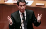 Le Premier ministre Manuel Valls durant le débat sur la déchéance de nationalité à l'Assemblée nationale, le 9 février 2016 à Paris