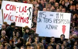 Manifestation en solidarité avec les victimes de l'attentat du 12 mars 2004 à Madrid, le 14 mars 2004, à Barcelone