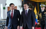 Le secrétaire d'Etat américain Marco Rubio et le président équatorien Daniel Noboa le 9 septembre 2026, à Quito en Equateur