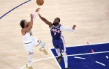 Jalen Brunson face aux Sixers, à New York le 20 octobre 2026