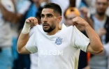 L'attaquant de Marseille Neal Maupay lors du match de Ligue 1 contre Nice au Vélodrome de Marseille, le 14 septembre 2024