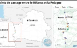 Les points de passage entre le Bélarus et la Pologne