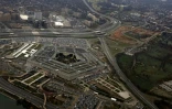 Vue aérienne du Pentagone, le 29 novembre 2022 à Arlington, près de Washington