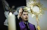 Le prêtre Francisco Marques lors d'une "retraite exorciste" à Fatima, le 30 mai 2026 au Portugal