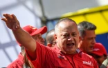 Diosdado Cabello, numéro 2 du régime au Venezuela, le 27 février 2020 à Caracas