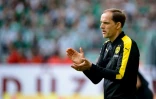 Thomas Tuchel, alors entraîneur de Dortmund, lors du match face au Werder Brême, le 20 mai 2017 à Dortmund