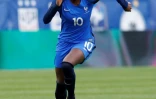 La Française Aminata Diallo, lors du match de la SheBelieves Cup contre l'Angleterre, le 1er mars 2018 à Colombus (Ohio, USA)