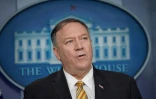 Le secrétaire d'Etat américain Mike Pompeo, lors d'un point presse à la Maison Blanche, le 10 septembre 2019 à Washington